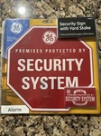 Ge Smarthome Security Sign With Yard Stake Window Stickers. Fixed Price $12.99.