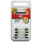 Jandorf 60625 Fast Acting Fuse, 0.75 A, 250 V, 35 10 Ka Interrupt, Glass Body. Fixed Price $14.16.