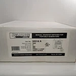 New Reliance 20216 Indoor Manual Transfer Switch 5000 Max Watts 20-40 Amps. Fixed Price $300.00.