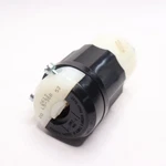 Leviton Locking Grounding Connector Industrial Grade Black/white 30A-125V 2613. Fixed Price $15.60.