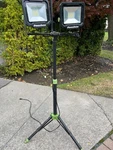 100-WATT 10,000 Lumens Dual-head Led Work Light W/tripod (orig. $204), Sale $95. Fixed Price $95.00.