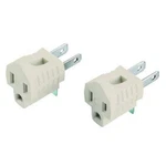 2 Pack 3 To Prong Outlet Grounding Adapter Converter Coleman Cable 09901. Fixed Price $11.27.