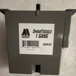 Morris Smartoggle Gang Rectangular Plastic Box Gray ST1. Fixed Price $8.54.
