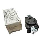 Cooper CWL1020R Single H/l Black Receptacle, 20A, 125/250V, L10-20R, WC596/43-1. Fixed Price $20.99.