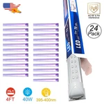 24PACK Uv Black Light Fixture Led 4FT T8 Tube Plug And Play Good For Dj Club Bar. Fixed Price $399.98.