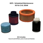 Generac 6571 - Scheduled Maintenance Kit For 2.4L 30KW. Fixed Price $121.99.