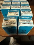 *8* Lutron D-603P-WH 600W 120V 3-WAY Push On/off Rotary Dimmer White Nib. Fixed Price $69.99.