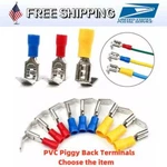 140-50PCS Piggy Back Insulated Spade Terminals 22-10AWG Wire Crimp Connectors. Fixed Price $12.99.