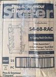 Pass & Seymour S4-68-RAC (25 Pcs) 4-GANG Nail-on Plastic Outlet Boxes. Fixed Price $169.99.