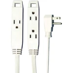 Axis 3-OUTLET Indoor Extension Cord With Flat-profile Plug 8-FOOT, White. Fixed Price $13.99.