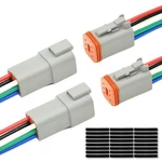 2 Set 6 Pin Dt Deustch Waterproof Automotive Electrical Butt Connector With 1.... Fixed Price $22.27.