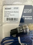25/65 Mars 43347 Low Pressure Switch B16-944 PS80-02-F1251, Open 25, Reset. Fixed Price $15.00.