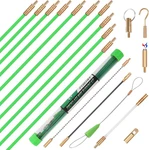 Ftihtry 14FT Fiberglass Running Electrical Wire Glow Rods Pulling With 8 Di. Fixed Price $20.56.