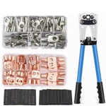 140PCS Copper Lugs Ring Terminals Bare Battery Welding Crimp Wire Connectors Kit. Fixed Price $35.99.