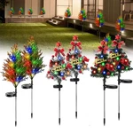 Solar Led Stake Light Outdoor Pathway Yard Garden Patio Christmas Tree Snow Pine. Fixed Price $79.99.