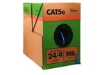 Southwire 1000 Ft. Blue 24/4 Gauge/pair CAT5E Cmp (plenum) Data Cable. Fixed Price $70.00.