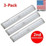 Cabinet Motion Sensing Night Light Closet Portable Magnetic Bar Kuled 3PACK. Fixed Price $15.29.