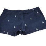 J Crew Navy Blue Anchor Print Women Shorts. Fixed Price $42.00.