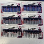 6 Lot Energizer Max E91LP-20 Aa Alkaline Batteries Count Each Exp 2035 120PC. Fixed Price $54.00.