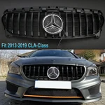 Front Grill W/emblem For Mercedes Benz W117 2013-2019 CLA200 CLA250 Gloss Black. Fixed Price $74.87.