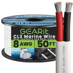 Gearit Gauge Electrical CABLE,8 Awg 50 Ft Landscape Wire,marine Grade .... Fixed Price $92.89.
