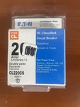 Eaton Type Cl 20 Amp Double Pole Circuit Breaker. Fixed Price $16.99.