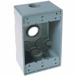 Bell Gray Weatherproof Electrical Box One Gang 3/4" Holes 5324-5 502472. Fixed Price $6.90.