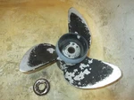 Johnson 90HP Ocean 2 Stroke Outboard Aluminum Propeller 14X17 (177131). Fixed Price $30.00.