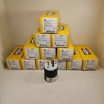 Lot Of Hubbell HBL5266C Straight Blade Plug Insulgrip Pole 3 Wire 15A 125V. Fixed Price $125.80.