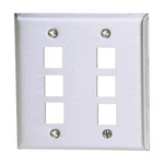 Hubbell Premise Wiring SSF206 Wall PLATE,6 Port 6MK56. Fixed Price $35.50.