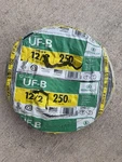 Southwire Uf-b 12 Awg Solid Copper Gray 250 Ft 600V Uv Resistant. Fixed Price $189.99.