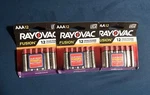 (lot Of 3) Rayovac Fusion Aaa 1.5V Premium Alkaline Batteries - 36 Total. Fixed Price $24.99.