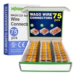Wago Series 75PC Compact Splicing Wire Connectors Includes (30X 221-412). Fixed Price $79.22.
