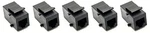 Riteav Black RJ11/RJ12 Phone Keystone Jack Female-female (5 Pack). Fixed Price $19.83.