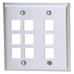 Hubbell Premise Wiring SSF209 Plate, Ports, Gray. Fixed Price $17.79.