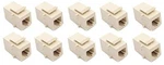 Riteav Beige RJ11/RJ12 Phone Keystone Jack Female-female (10 Pack). Fixed Price $18.50.