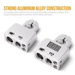2PC Car Battery Terminal Connector 12-24V Led Voltmeter 0/4/8 Gauge Awg Clamp. Fixed Price $37.99.