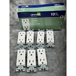 7X Leviton Decora Outlet Receptacle 5325-WMP 15A 125V White Grounding. Fixed Price $15.28.