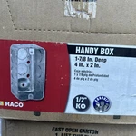 50 Pcs Hubbell Raco 8660 Metal 1-GANG Handy Box W/ Ground Screw 4" 2" 1-7/8". Fixed Price $89.99.