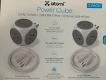 Atomi Power Cube 2 Pack Outlets & Usb-c Usb-a Ports + 5-FT. Cable. Fixed Price $19.99.