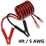 5 Awg Battery Cables Alligator Clamp Copper Wire Solar System Power Inverter 4FT. Fixed Price $25.26.