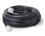 Deal! 50 Ft Feet Telephone Extension Cord Cable Line Wire See! Black. Fixed Price $9.55.