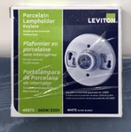 Leviton 49875 B01-09875-000 1-PIECE Keyless Top Wired Lamp Holder, 660. Fixed Price $12.99.