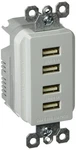 Legrand Radiant TM8USB4WCC6 Decorator Outlet Quad Charger, 4.2 Amp Multi .... Fixed Price $61.81.