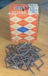Vintage Briscon Cable Staples Hardware Advertising Box SN40 54 Count Partial. Fixed Price $8.24.