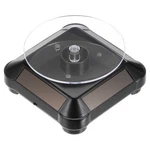 Solar Display Stand Turntable 360 Rotating Double Use Led Light Abs Black. Fixed Price $19.92.