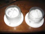 Lot Of 2 Leviton Lamp Holder & 9860 Lhg White, Fluorescent Fixture W/bulbs. Fixed Price $18.00.