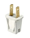 Leviton C22-00123-00W White 10A Thermoplastic 2-POLE Non-grounding Cord Plug. Fixed Price $7.46.