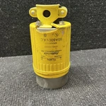 Used Male Locking Plug, Yellow, 60A, 600VAC Hubbellock. Fixed Price $100.00.