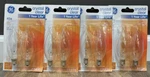 Ge 40W Candelabra Base Crystal Clear Light Bulbs #76236. Fixed Price $16.99.